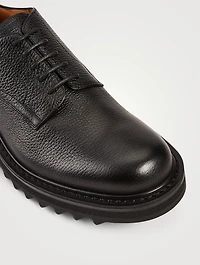Leather Platform Derby Shoes