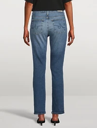 Mari High-Waisted Slim Straight Jeans