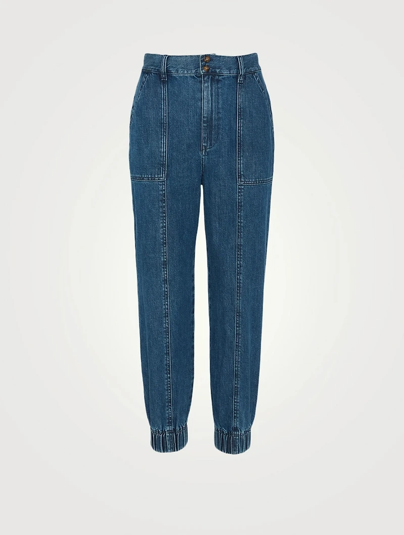 Nico High-Waisted Utility Jogger Jeans