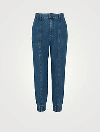 Nico High-Waisted Utility Jogger Jeans