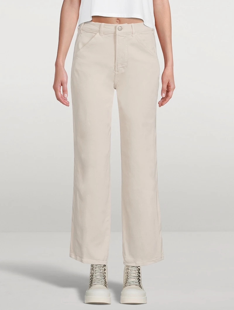 The Harrison Wide-Leg Jeans With Outseam
