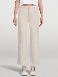 The Harrison Wide-Leg Jeans With Outseam
