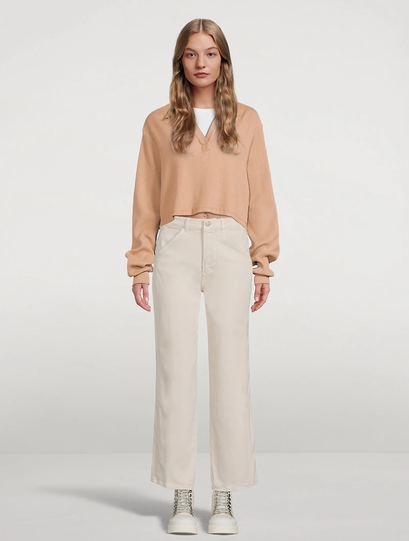 The Harrison Wide-Leg Jeans With Outseam