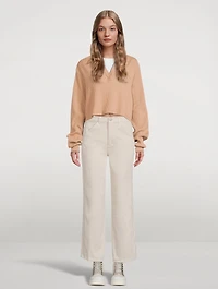 The Harrison Wide-Leg Jeans With Outseam