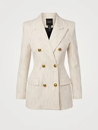 Ski Slope Blazer Striped Print