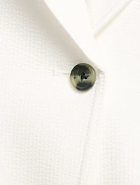 Seersucker Ruched Blazer