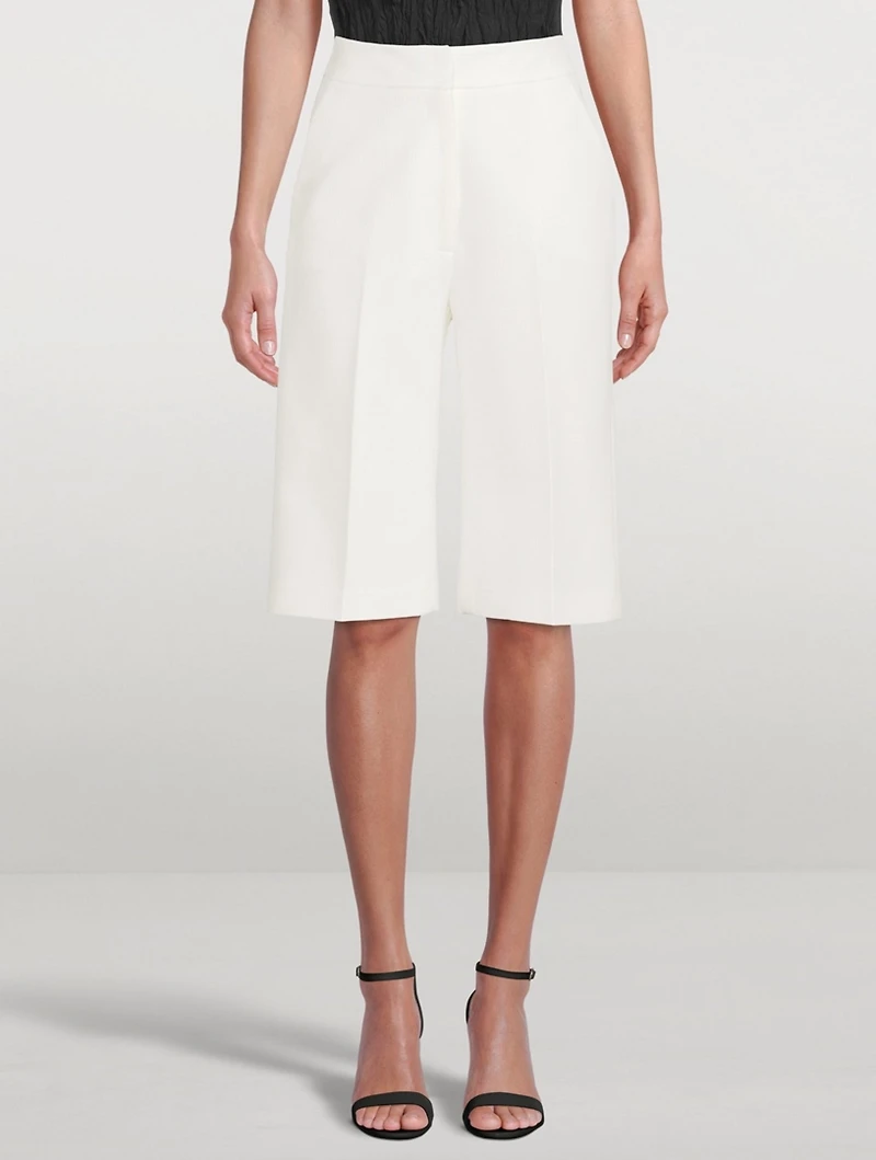 High-Waisted Bermuda Shorts