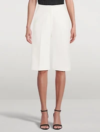 High-Waisted Bermuda Shorts