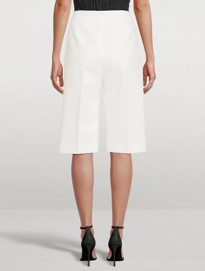 High-Waisted Bermuda Shorts
