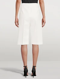 High-Waisted Bermuda Shorts