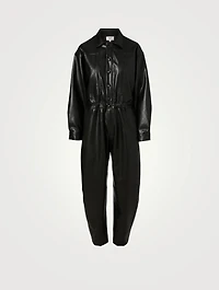 Vegan Leather 80's Jumpsuit