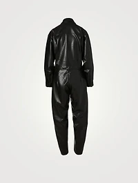 Vegan Leather 80's Jumpsuit