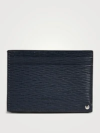 Gancini Leather Card Holder With Pull-Out ID Window
