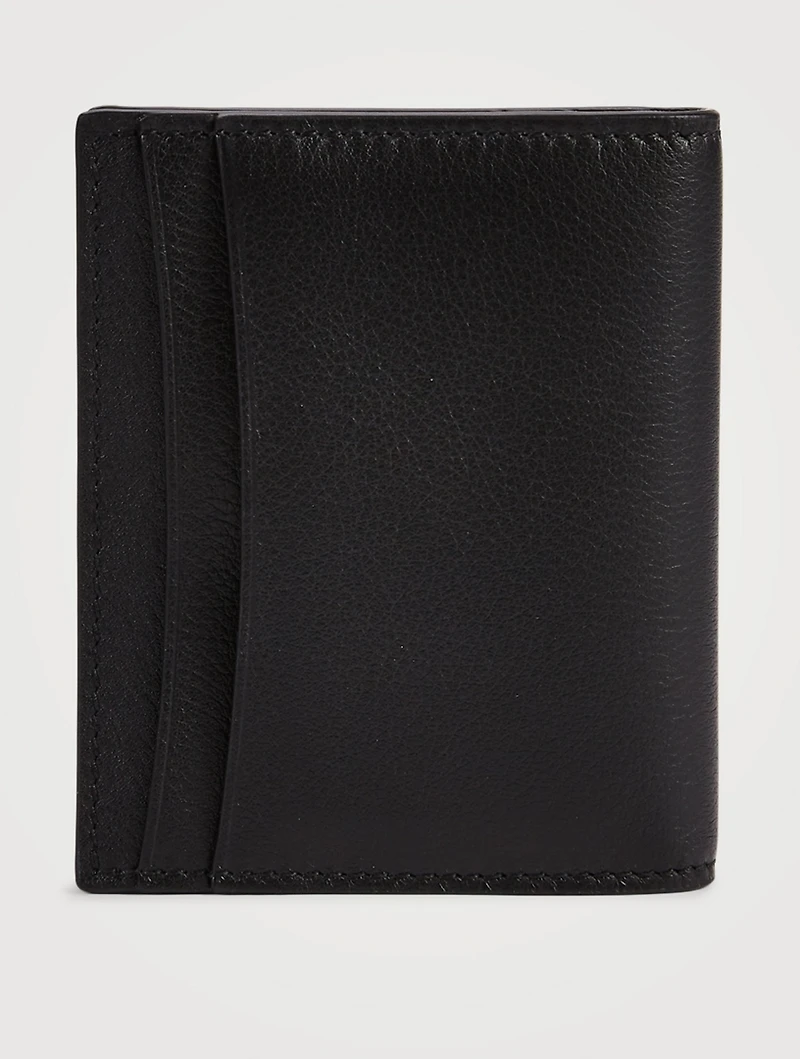 Gancini Leather Credit Card Holder