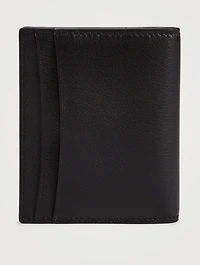Gancini Leather Credit Card Holder
