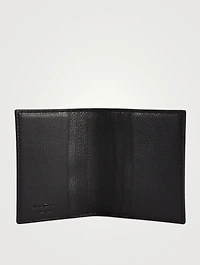Gancini Leather Credit Card Holder