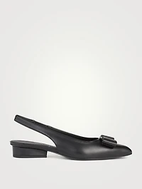 Viva Leather Slingback Flats