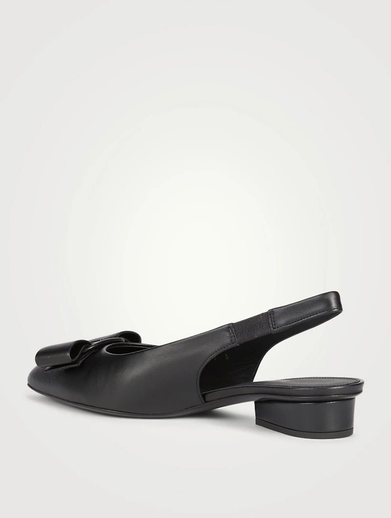 Viva Leather Slingback Flats