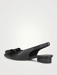 Viva Leather Slingback Flats