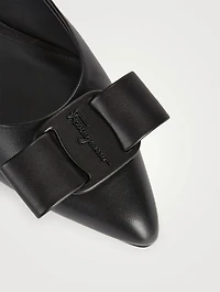 Viva Leather Slingback Flats