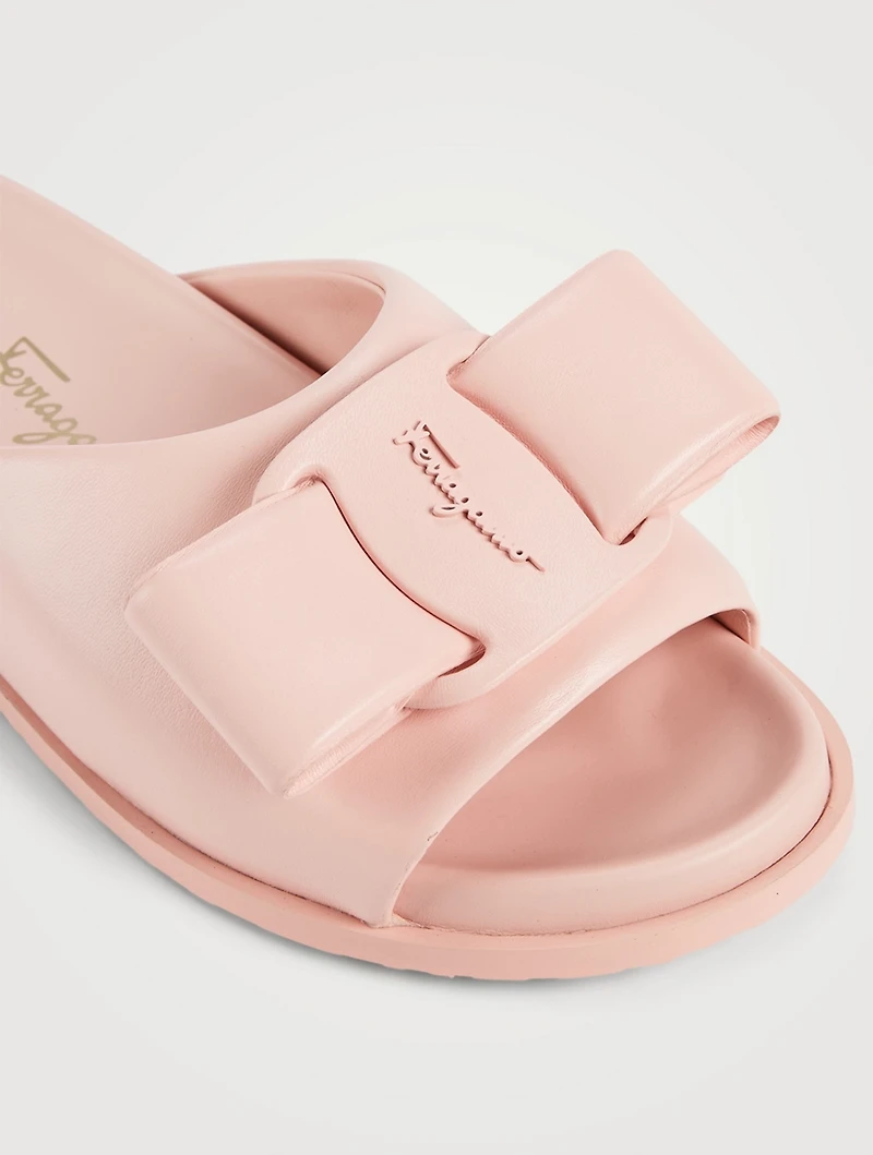 Viva Leather Slide Sandals