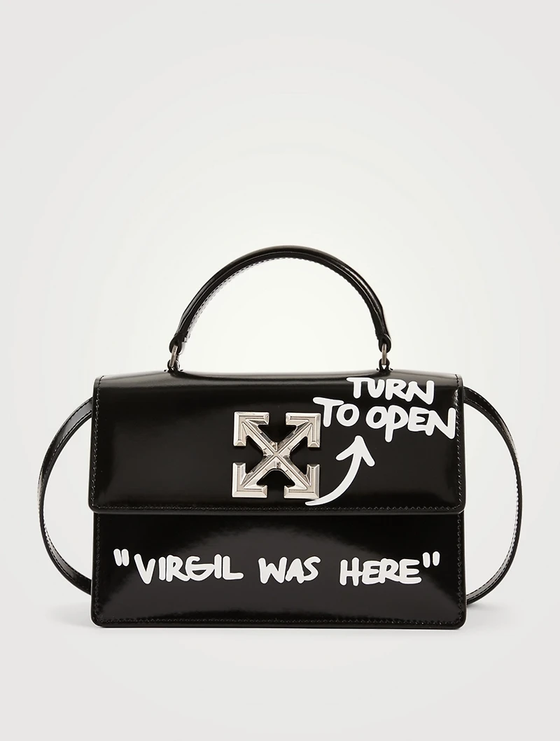 Jitney 1.4 Quote Leather Top Handle Bag