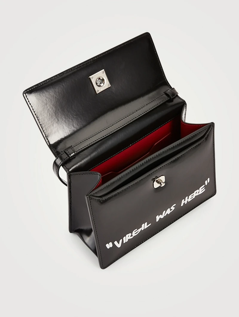 Jitney 1.4 Quote Leather Top Handle Bag