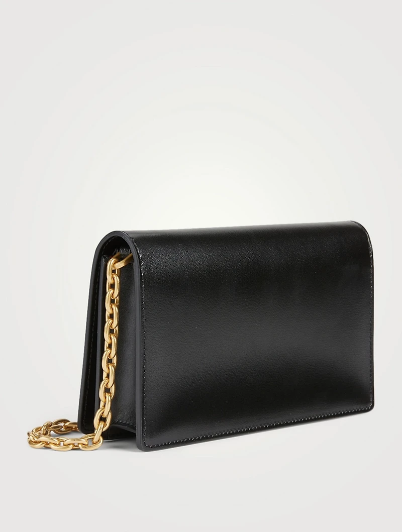 Jitney 0.5 Twist Leather Crossbody Chain Bag