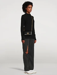 Jitney 0.5 Twist Leather Crossbody Chain Bag
