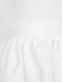 Cotton Broad Neck-Tie Shirt