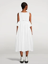 Washed Satin Midi Dress