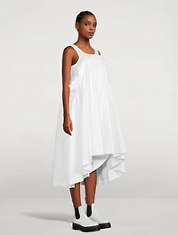 Washed Satin Midi Dress