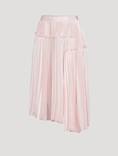 Polyester Satin Pleated Skirt