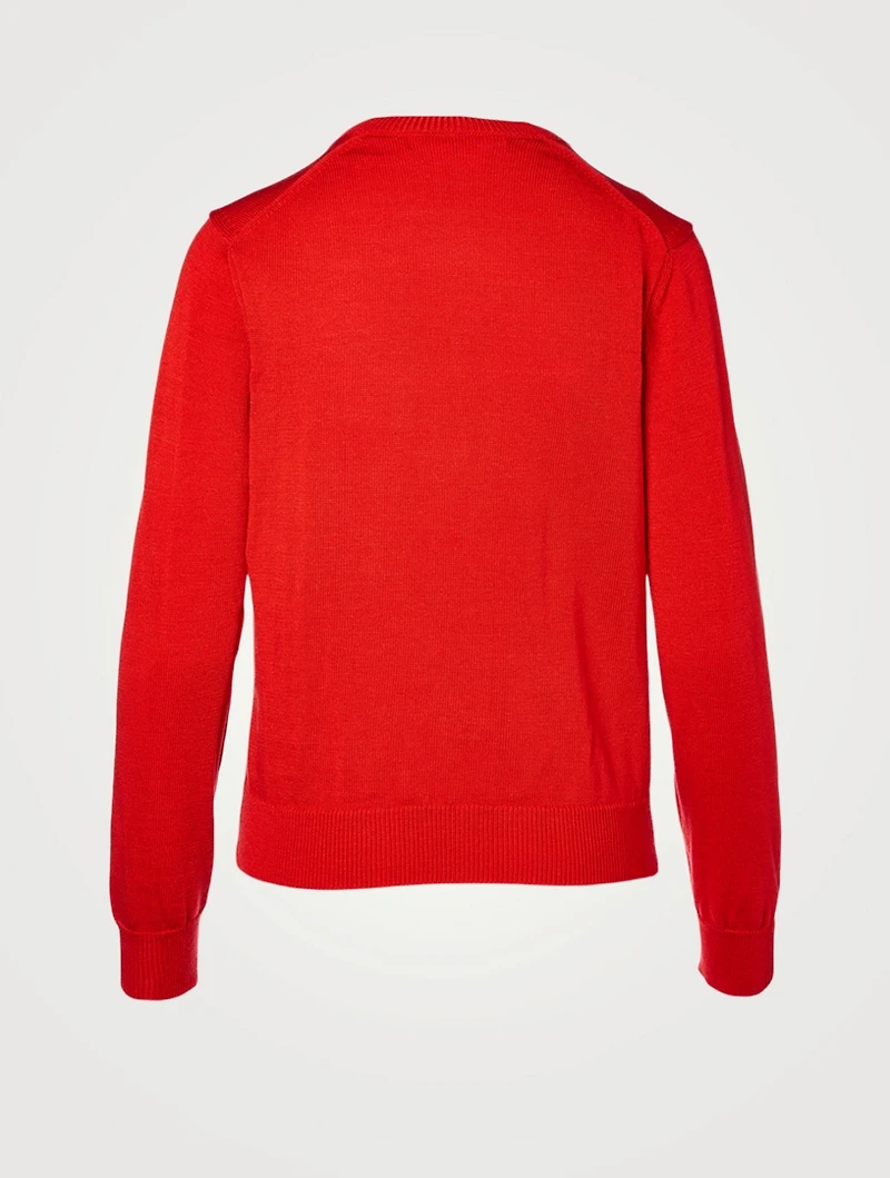 Jersey Crewneck Cardigan