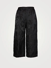Straight-Leg Jacquard Pants