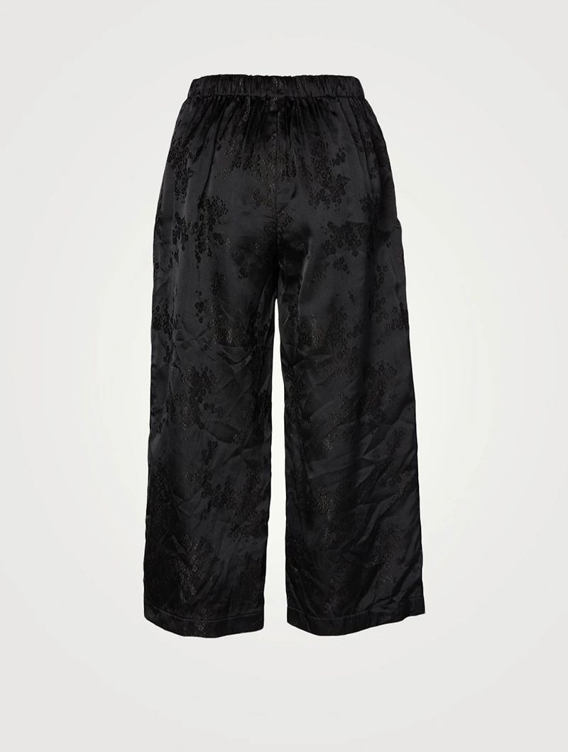 Straight-Leg Jacquard Pants