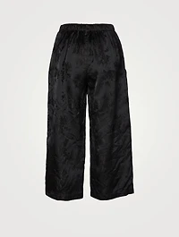 Straight-Leg Jacquard Pants