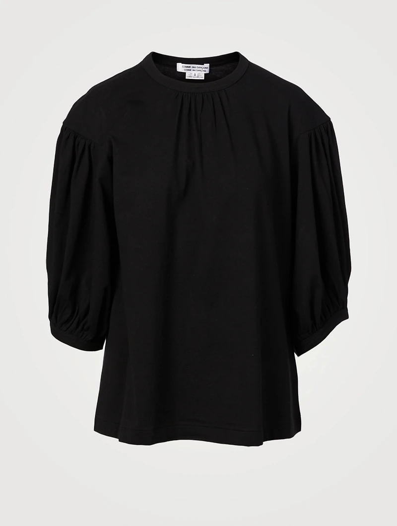 Cotton Puff-Sleeve T-Shirt