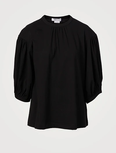 Cotton Puff-Sleeve T-Shirt