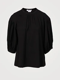 Cotton Puff-Sleeve T-Shirt