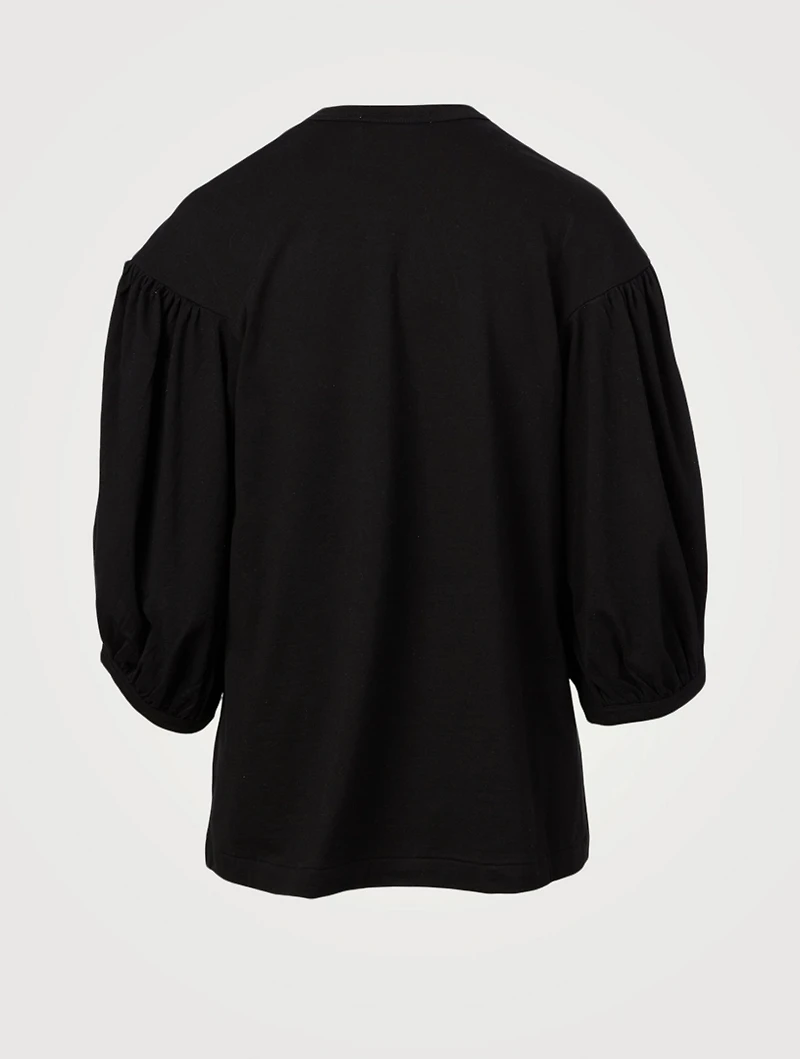 Cotton Puff-Sleeve T-Shirt