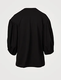 Cotton Puff-Sleeve T-Shirt