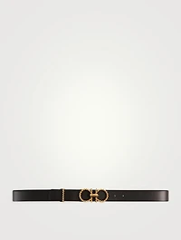 Gancini Leather Belt