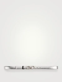 Gancini Leather Belt