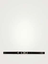 Gancini Leather Belt