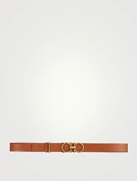 Gancini Leather Belt