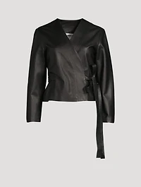 Leather Wrap Jacket