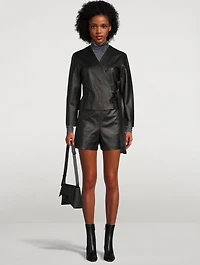 Leather Wrap Jacket