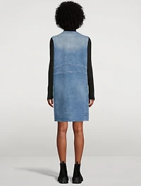 Denim V-Neck Dress