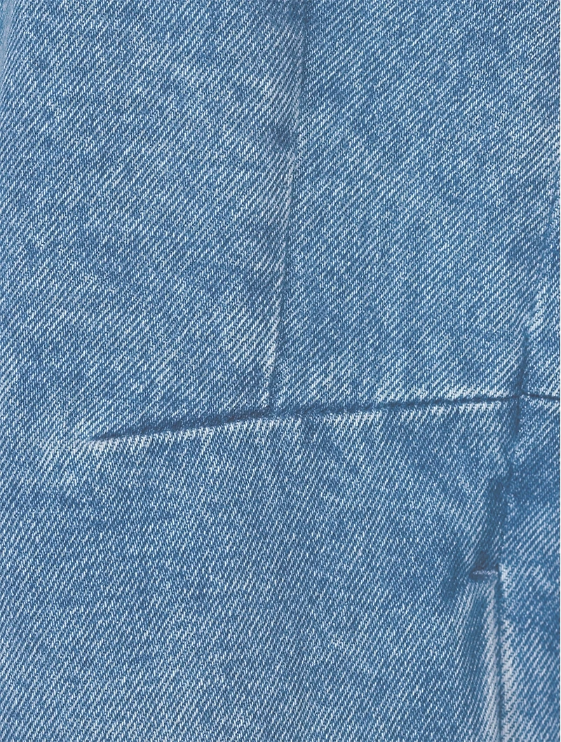 Denim V-Neck Dress
